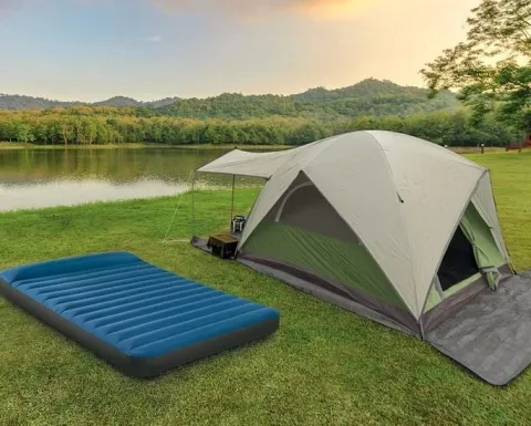 Materac Dmuchany Kempingowy Outdoorowy Turystyczny pod Namiot Biwak Intex
