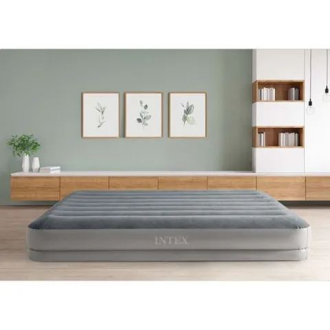 Materac dmuchany 203x152x30 cm z wbudowaną pompką elektryczną INTEX 64114