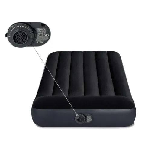 Materac dmuchany 191x99x25 cm z wbudowaną pompką elektryczną INTEX 64146ND