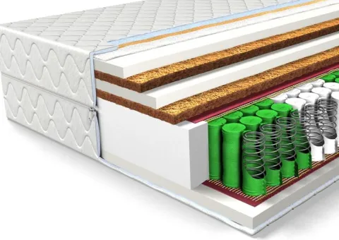 MATERAC Strong Med 120x200 KOKOS, SPRĘŻYNY KIESZENIOWE