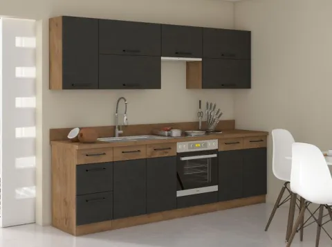 Meble kuchenne VIGO matera, cichy domyk 260cm