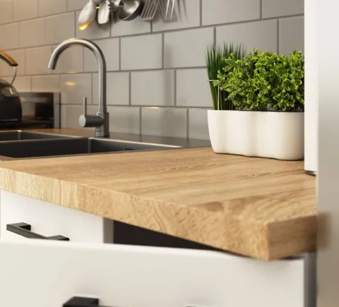 MEBLE KUCHENNE ZESTAW OLIWIA 2.4M BETON-BIAŁY