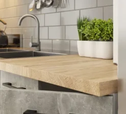 MEBLE KUCHENNE ZESTAW OLIWIA G1 2.0M BIAŁY-BETON