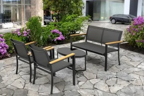 MEBLE OGRODOWE ZESTAW komplet na taras ogród STÓŁ fotele sofa