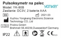 MEDYCZNY PULSOKSYMETR NAPALCOWY PULSOMETR OLED