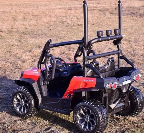 MEGA BUGGY UTV DLA 2 DZIECI, 4 SILNIKI, MIĘKKIE SIEDZENIE, MIĘKKIE KOŁA/7988-HIGH