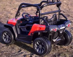 MEGA BUGGY UTV DLA 2 DZIECI, 4 SILNIKI, MIĘKKIE SIEDZENIE, MIĘKKIE KOŁA/7988-HIGH