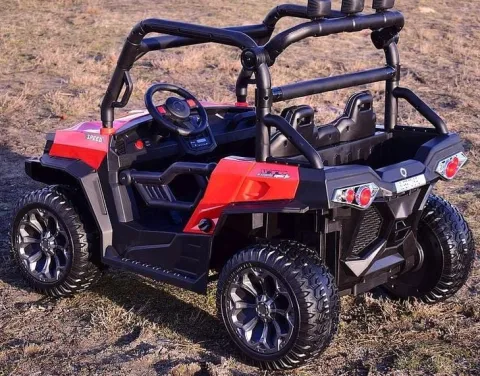 MEGA BUGGY UTV DLA 2 DZIECI, 4 SILNIKI, MIĘKKIE SIEDZENIE, MIĘKKIE KOŁA/7988-HIGH