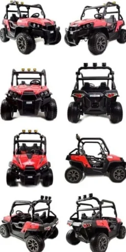 MEGA BUGGY UTV DLA 2 DZIECI, 4 SILNIKI, MIĘKKIE SIEDZENIE, MIĘKKIE KOŁA/7988-HIGH