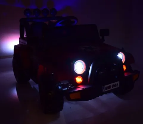 MEGA JEEP FULLTIME, NAPĘD 4X4, 1X12V ,WOLNY START/ MIĘKKIE KOŁA, FUNKCJA BUJANIA EXCLUSIVE LAKIER/7588