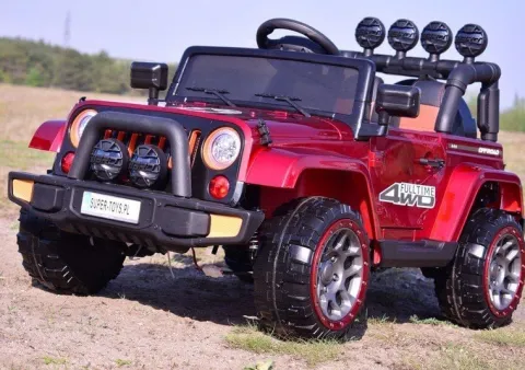 MEGA JEEP FULLTIME, NAPĘD 4X4, 1X12V ,WOLNY START/ MIĘKKIE KOŁA, FUNKCJA BUJANIA EXCLUSIVE LAKIER/7588