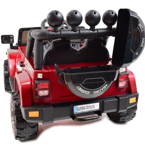 MEGA JEEP FULLTIME, NAPĘD 4X4, 1X12V ,WOLNY START/ MIĘKKIE KOŁA, FUNKCJA BUJANIA EXCLUSIVE LAKIER/7588