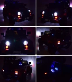 MEGA JEEP FULLTIME, NAPĘD 4X4, 1X12V ,WOLNY START/ MIĘKKIE KOŁA, FUNKCJA BUJANIA EXCLUSIVE LAKIER/7588
