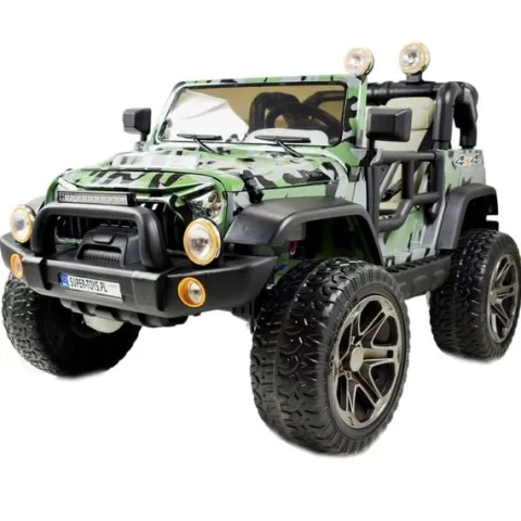 MEGA JEEP PERFECT 002B EXCLUSIVE 4x4, WOLNY START/ MIĘKKIE KOŁA,/HP-002B