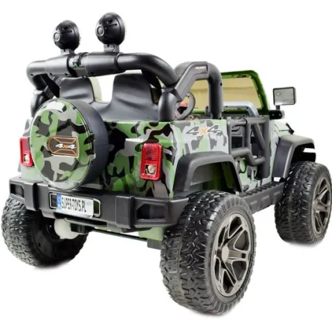 MEGA JEEP PERFECT 002B EXCLUSIVE 4x4, WOLNY START/ MIĘKKIE KOŁA,/HP-002B