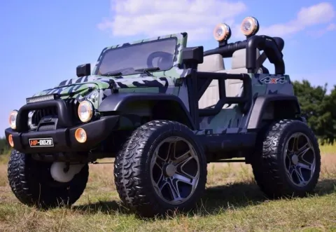 MEGA JEEP PERFECT 002B EXCLUSIVE 4x4, WOLNY START/ MIĘKKIE KOŁA,/HP-002B