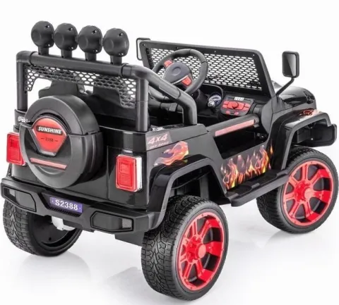 MEGA JEEP SUNSHINE, NAPĘD 4X4, 2X12V, WOLNY START/ MIĘKKIE KOŁA, BLUETOOTH, RADIO EXCLUSIVE/2388