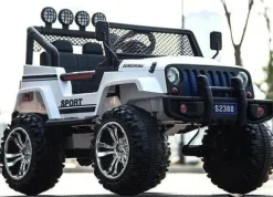 MEGA JEEP SUNSHINE, NAPĘD 4X4, 2X12V ,WOLNY START/ MIĘKKIE KOŁA, BLUETOOTH, RADIO EXCLUSIVE/2388