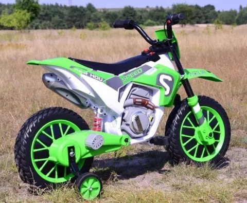 MEGA MOTOR ENDURO - MIĘKKIE KOŁA, AMORTYZATOR, 12V, WALIZKA SUPER JAKOŚĆ/XMX616