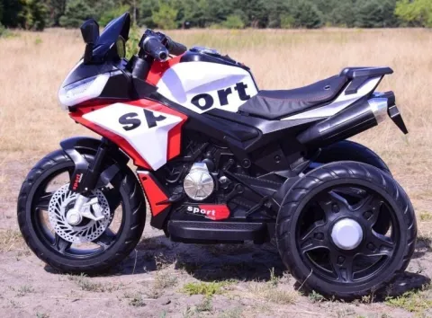 MEGA MOTOR 3 KOŁOWY SPORT, DWA SILNIKI , MIĘKKIE KOŁA, MIĘKKIE SIEDZENIE, GAZ W MANETCE/FB6886