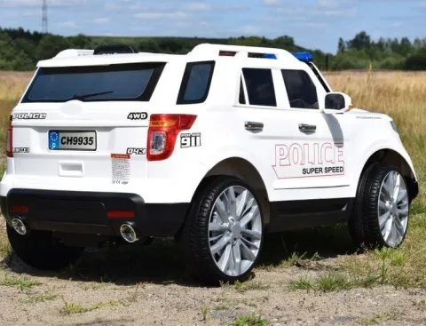 MEGA POLICJA Z MEGAFONEM I RADIEM, MIĘKKIE KOŁA/9935
