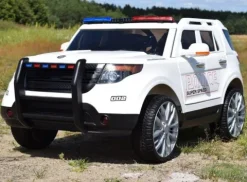 MEGA POLICJA Z MEGAFONEM I RADIEM, MIĘKKIE KOŁA/9935