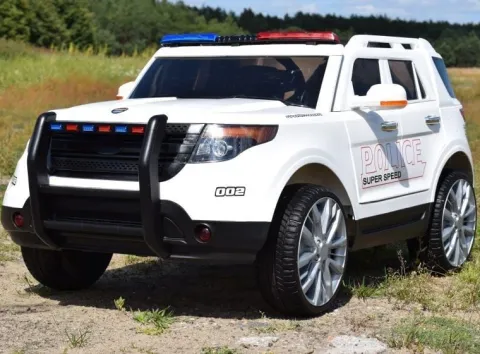 MEGA POLICJA Z MEGAFONEM I RADIEM, MIĘKKIE KOŁA/9935