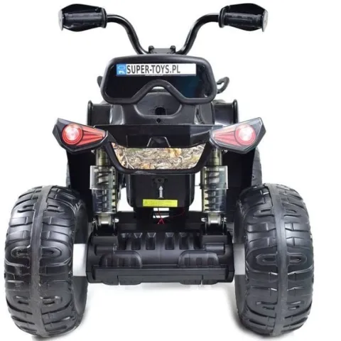 MEGA QUAD NA AKUMULATOR, MIĘKKIE KOŁA, MIĘKKIE SIEDZENIE, AMORTYZATORY/JS009