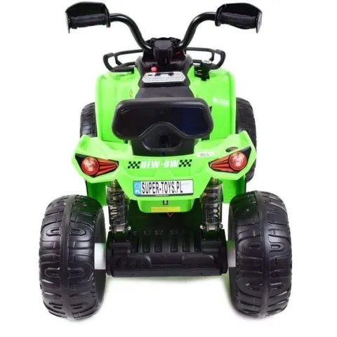 MEGA QUAD NA AKUMULATOR, MIĘKKIE KOŁA, MIĘKKIE SIEDZENIE, AMORTYZATORY/JS009