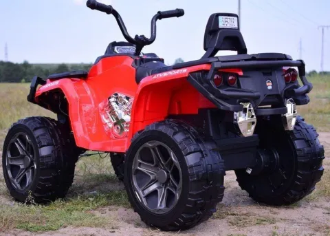 MEGA WIELKI QUAD 4X4, AMORTYZATORY, MIĘKKIE KOŁA, PILOT, WOLNY START,/LB8868