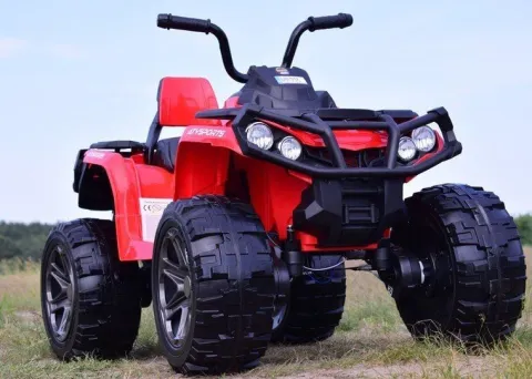 MEGA WIELKI QUAD 4X4, AMORTYZATORY, MIĘKKIE KOŁA, PILOT, WOLNY START,/LB8868