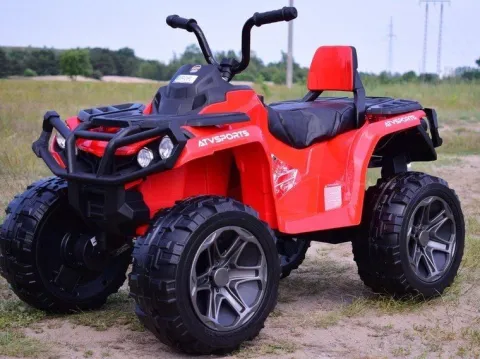 MEGA WIELKI QUAD 4X4, AMORTYZATORY, MIĘKKIE KOŁA, PILOT, WOLNY START,/LB8868