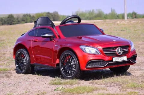 MERCEDES C 63 S COUPE, MIĘKKIE SIEDZENIE , MIEKKIE KOŁA, SYSTEM ESW, 5 PUNKTOWE PASY /QY-1588