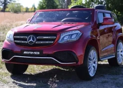 MERCEDES GLS 63, 4 SILNIKI, 2X12 V, MIĘKKIE KOŁA, MIĘKKIE SIEDZENIE DLA 2 DZIECI/HL228