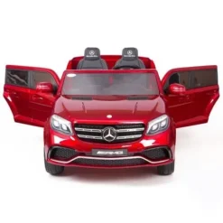 MERCEDES GLS 63, 4 SILNIKI, 2X12 V, MIĘKKIE KOŁA, MIĘKKIE SIEDZENIE DLA 2 DZIECI/HL228