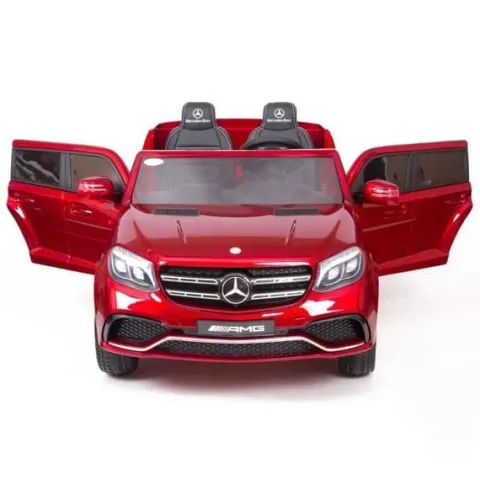 MERCEDES GLS 63, 4 SILNIKI, 2X12 V, MIĘKKIE KOŁA, MIĘKKIE SIEDZENIE DLA 2 DZIECI/HL228