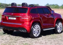 MERCEDES GLS 63, 4 SILNIKI, 2X12 V, MIĘKKIE KOŁA, MIĘKKIE SIEDZENIE DLA 2 DZIECI/HL228