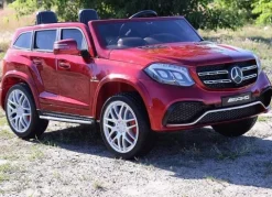 MERCEDES GLS 63, 4 SILNIKI, 2X12 V, MIĘKKIE KOŁA, MIĘKKIE SIEDZENIE DLA 2 DZIECI/HL228