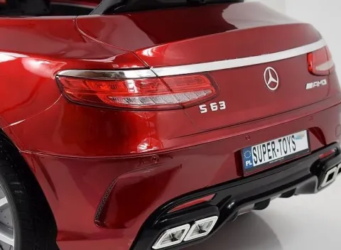 MERCEDES S63 AMG LICENCJA,LAKIER, MIĘKKIE KOŁA EVA FULL OPCJA/HL169
