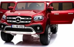 MERCEDES X LICENCJA, 4X4, 2x12V PANEL MP4, 5 PUNKTOWE PASY, MIĘKKIE KOŁA EVA, MIĘKKIE SIEDZENIE, LAKIER POLEROWANY, FULL OPCJA/