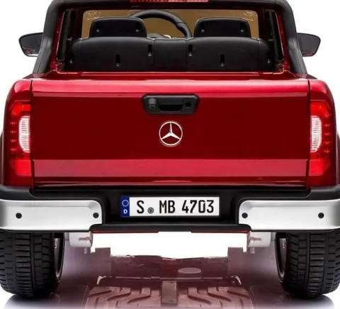MERCEDES X LICENCJA, 4X4, 2x12V PANEL MP4, 5 PUNKTOWE PASY, MIĘKKIE KOŁA EVA, MIĘKKIE SIEDZENIE, LAKIER POLEROWANY, FULL OPCJA/