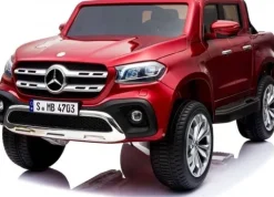 MERCEDES X LICENCJA, 4X4, 2x12V PANEL MP4, 5 PUNKTOWE PASY, MIĘKKIE KOŁA EVA, MIĘKKIE SIEDZENIE, LAKIER POLEROWANY, FULL OPCJA/