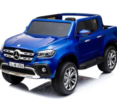 MERCEDES X LICENCJA, - 4X4 , 2x12V PANEL MP4, MIĘKKIE KOŁA EVA, MIĘKKIE SIEDZENIE, LAKIER POLEROWANY, FUNKCJA BUJANIA FULL OPC