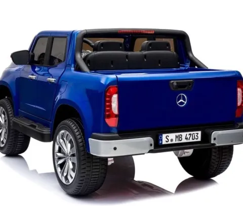 MERCEDES X LICENCJA, - 4X4 , 2x12V PANEL MP4, MIĘKKIE KOŁA EVA, MIĘKKIE SIEDZENIE, LAKIER POLEROWANY, FUNKCJA BUJANIA FULL OPC