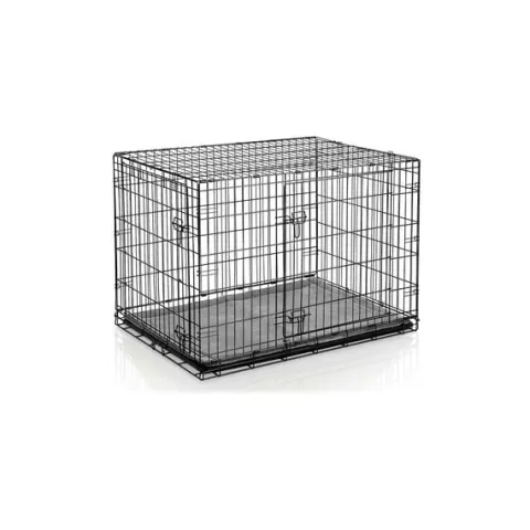 Metalowa klatka kennelowa dla psa + legowsko 91 x 57 x 62 cm PH-201