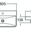 MEXEN DAGNA UMYWALKA MEBLOWA 60 x 35 cm NABLATOWA