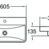 MEXEN DAGNA UMYWALKA MEBLOWA 60 x 35 cm NABLATOWA