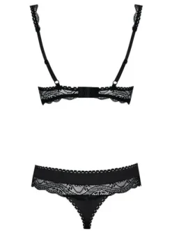 Miamor komplet 2 cz. czarny - zachęcający do zabawy komplecik w kolorze czarnym Obsessive S/M