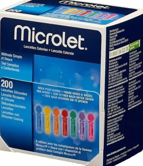 MICROLET LANCETY 200 sztuk (do Contour Plus, Contour TS) Ascensia Diabetes