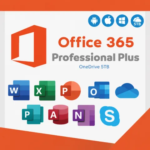 Microsoft Office 365 Pro Plus PL / Konto 5 Urządzeń Dożywotnio